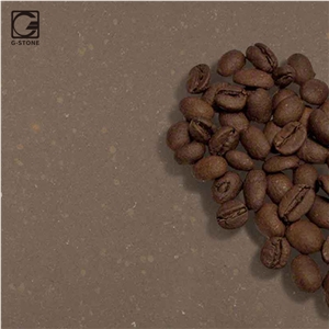 Coffe Color Quartz Stone for Kitchen Top