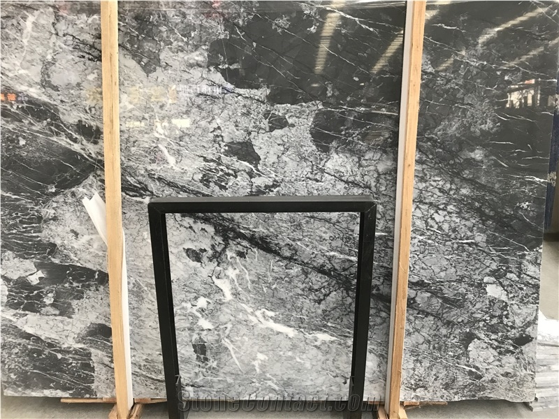 Gray Clouds Cloudy Marble Slabs,Polished Tiles