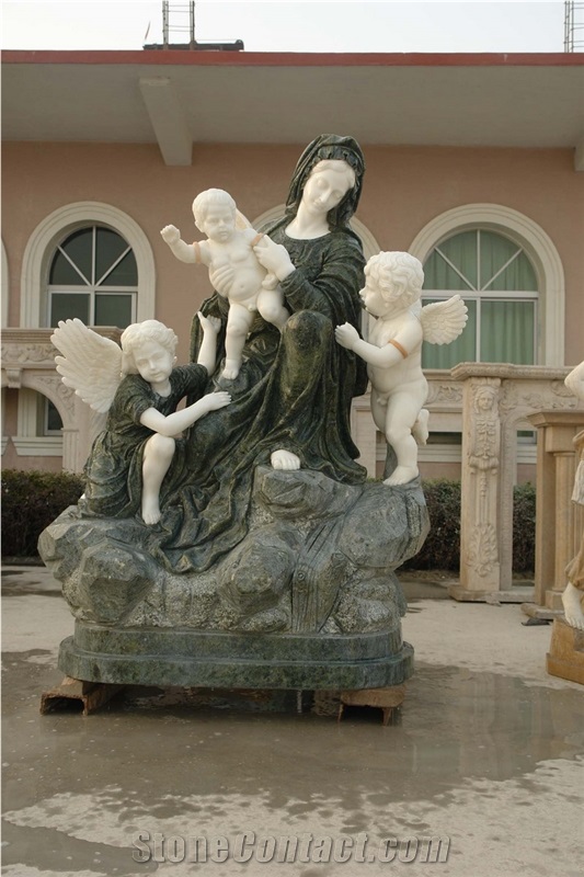 Angel Statue Statuary Sculptures Natural Stone