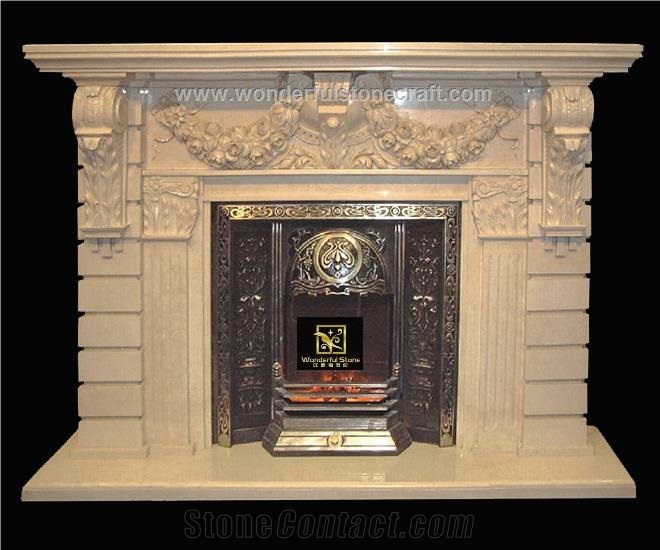 Artificial Stone Fireplace Mantel Decor Bespoke From China