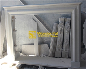Cream Bello Limestone Fireplace Mantel Surrounds
