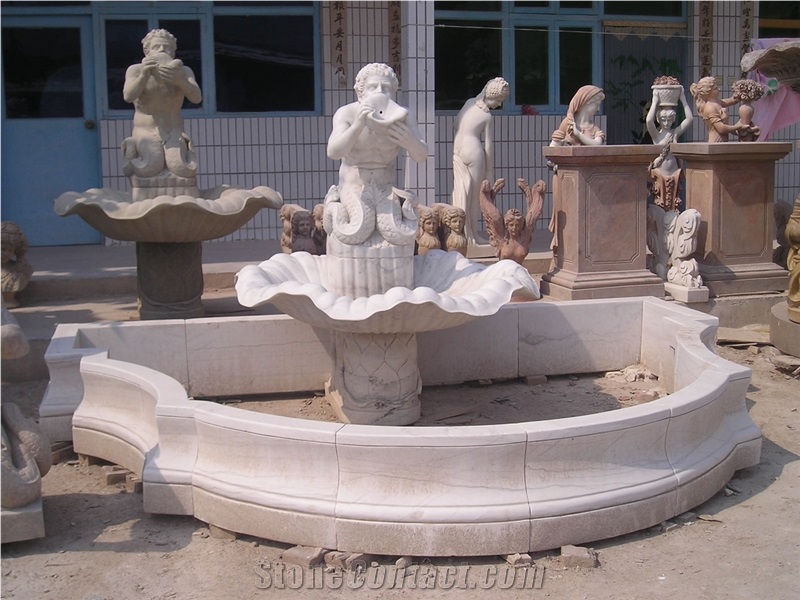 Custom Garden Wall Fountains Bird Bath Sculptured