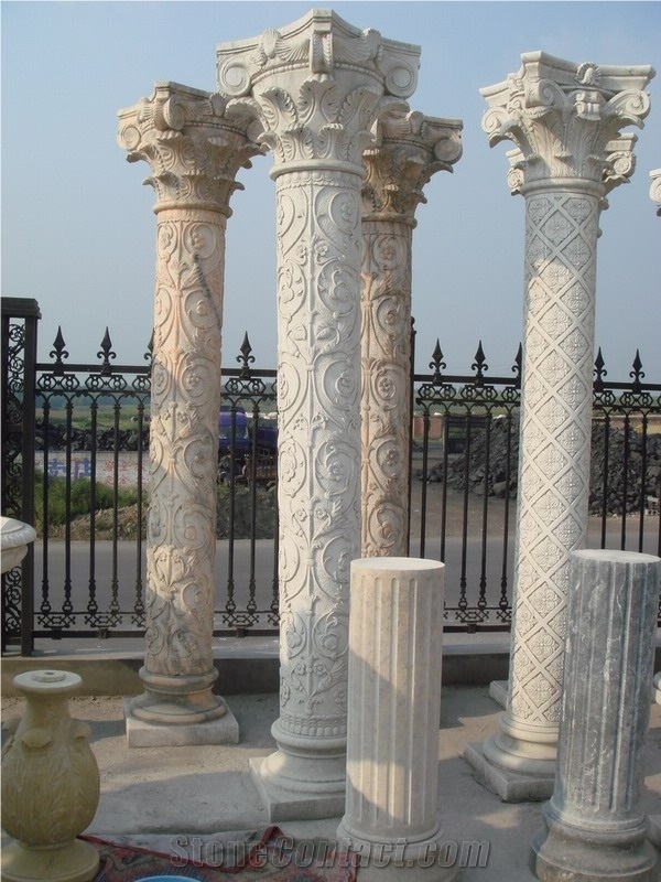 Custom Sculpture Column Architectural Carving from China
