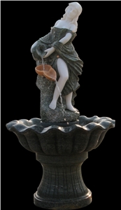 Customize Garden Fountains Bird Bath Sculptured