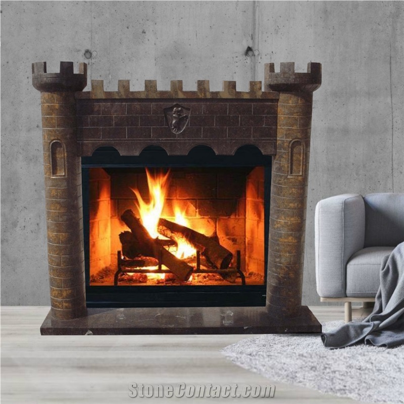 Customize Marble Fireplace Mantel Surround Hearth