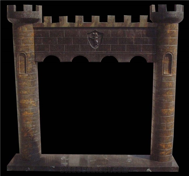Customize Marble Fireplace Mantel Surround Hearth