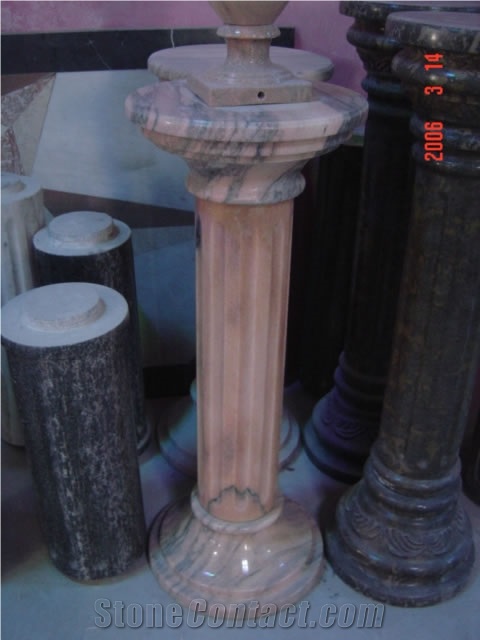 Customize Pedestal Natural Marble Stone Sculptured