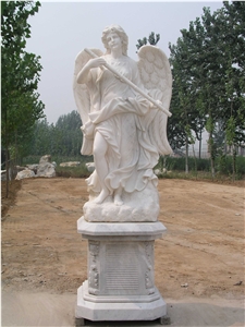 Factory Direct Natural White Marble Statues Angel