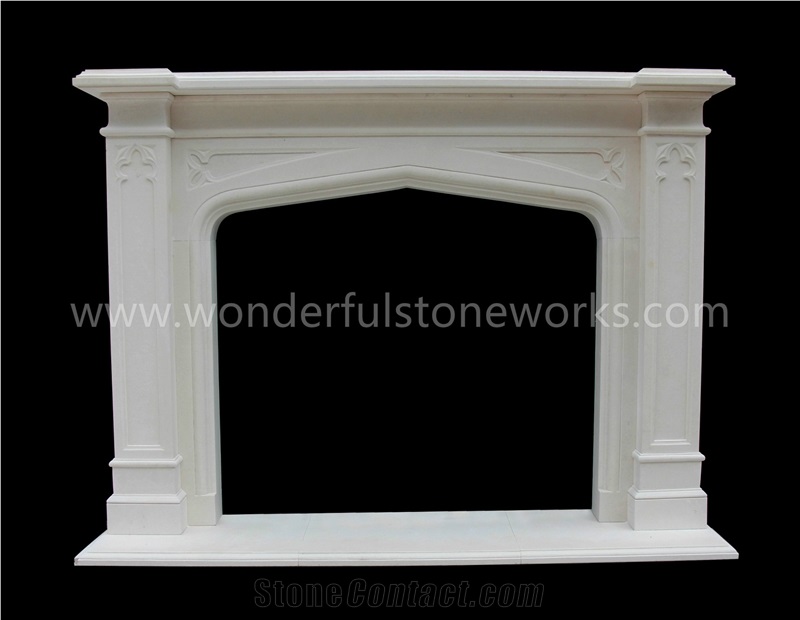 Fireplace Mantel Cream Bello Limestone Surround