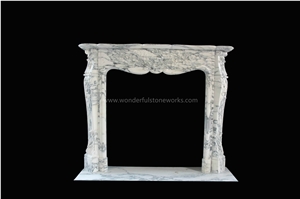 Fireplace Mantel Surround Oriental Arabescato