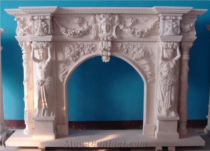 Fireplace Surrounds Hand Sculptured Mantels