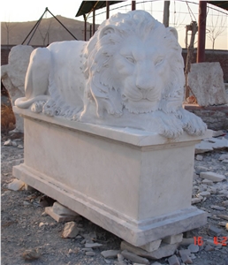 Gate Lion Statues Animal Sculptures Carvings