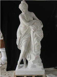 Landscape Statue Statuary Sculpture White Marble