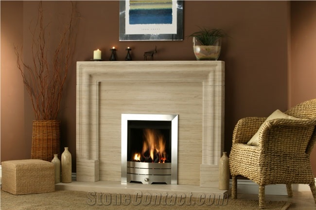Limestone Fireplace Mantel Fire Surround Hearth