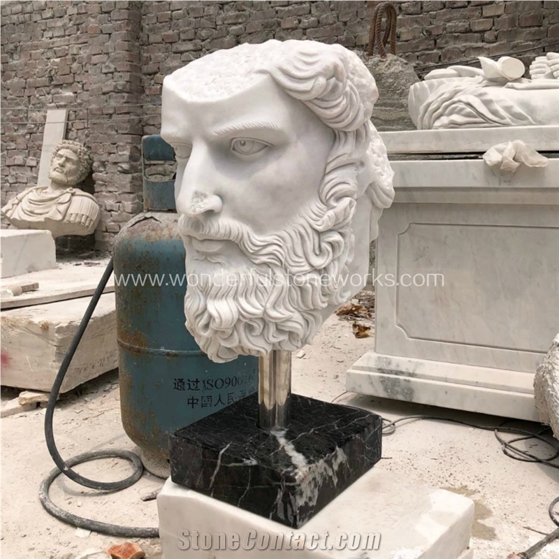 Marble bust stone head portraits sculpture china factory manufacturer  distributor supplier
