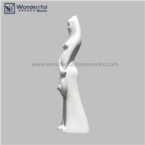 Marble Abstract Lady Sculpture Statue Carving Arts