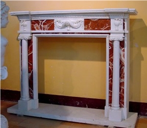 Marble Fireplace Mantel Surround Hearth Inlaid