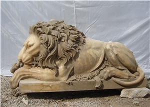 Marble Lion Sculptures Animal Stone Statues