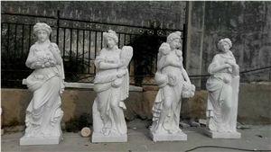 Marble Statues Statuary Sculpture Carving 4 Season