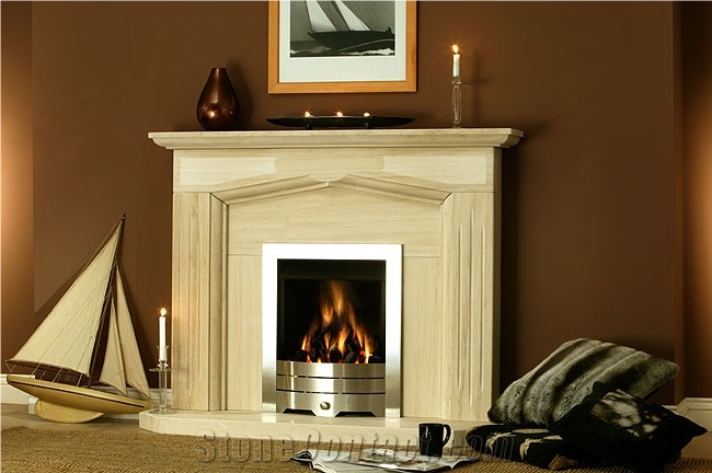 Mocca Cream Fireplace Mantels Surrounds Hearth