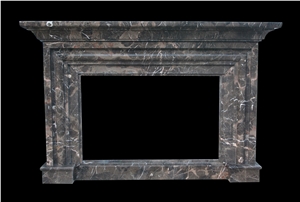 Nero Marquina Marble Fireplace Mantels