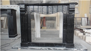 Nero Marquina Marble Fireplace Mantels Surrounds