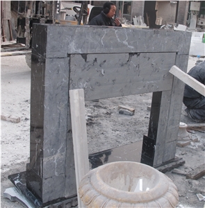 Nero Marquina Marble Fireplace Surrounds Mantels
