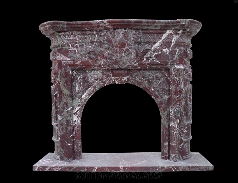 Rosa Levante Marble Fireplace Mantels Surrounds