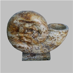 Snail Shell Sculpture Abstract Animal Carving