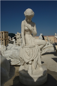 Travertine Garden Statue Custom Statuary Sculpture