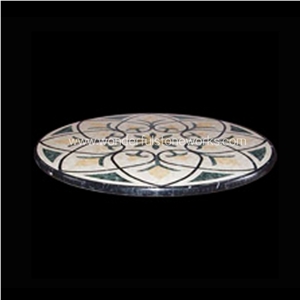 Waterjet Medallions Floor Carpet Decor Marble