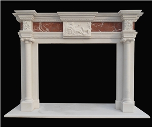 White Marble Fireplace Mantel Fireplace Surround
