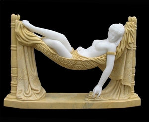 White Marble Handcarved Stone Sculptures