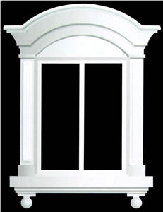 White Marble Window Cast Stone Frame Sill