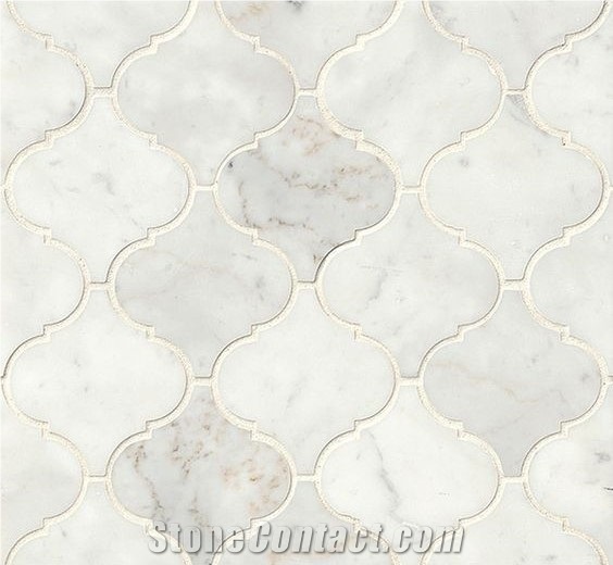 Arabesque Marble Bathroom Wall Mosaic Floor Mosaic
