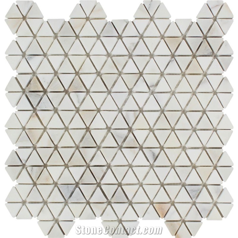 Calacatta Gold Diamond Floor Mosaic