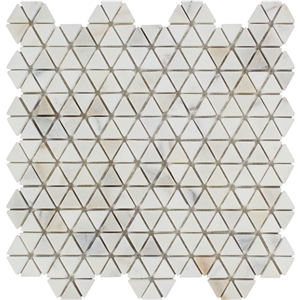 Calacatta Gold Diamond Floor Mosaic