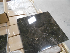 China Affordable Dark Emperador Slab Polished Tile