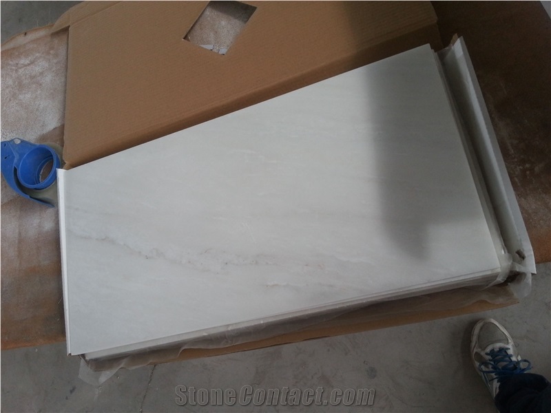 China Danby White Marble Slabs Polished Floor Tile
