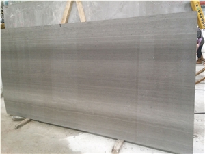China Grey Wood Marble Slabs Polished Floor Tiles