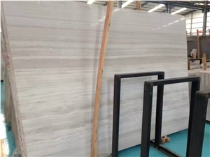 China Marble Slabs Floor Tiles White Wood Marble