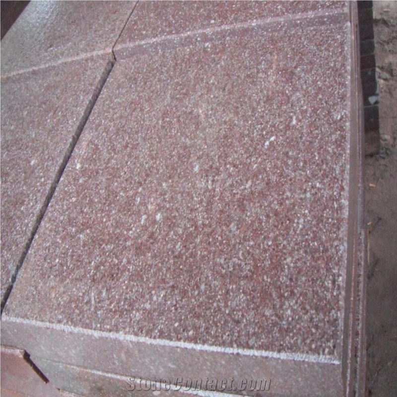 China Red Porphyry Granite Tiles