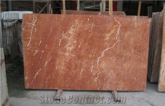 Coral Red Marble Slabs