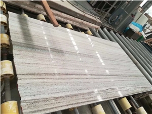 Crystal Wood Polished Marble Slabs Floor Tiles