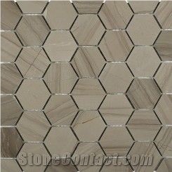 Hexagon Classic Marble Mosaic Bathroom Wall Mosaic