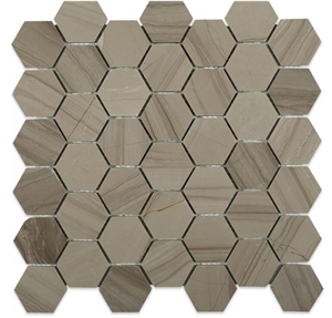 Hexagon Marble Bathroom Wall Mosaic Tiles