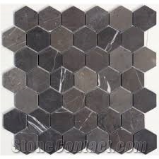 Hexagon Marble Kitchen Backsplash Mosaic