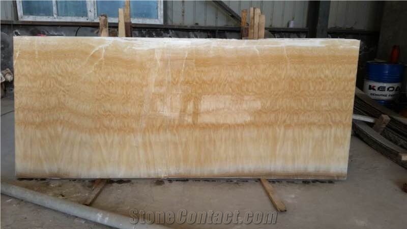 Honey Onyx Slabs Polished Wall Tiles