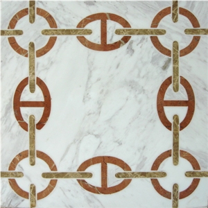 Latest Design Waterjet Bathroom Mosaic Pattern