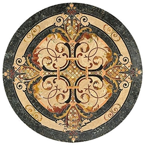 New Marble Mosaic Tiles Waterjet Floor Medallions